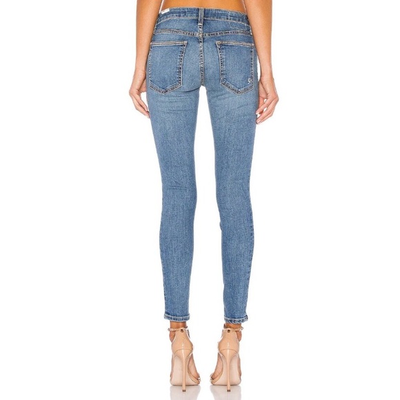 Lovers + Friends Ricky Mid-Rise Skinny Jean in Rivaldi Size 26 - Picture 4 of 16